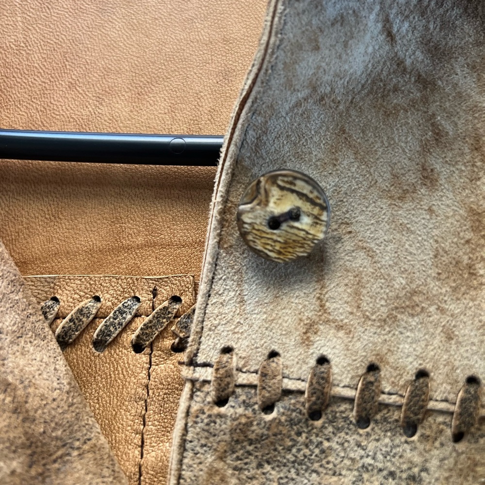 José Luis Vintage Suede Leather Jacket – Size 4 – Hand-Stitched Details – - Picture 5 of 6